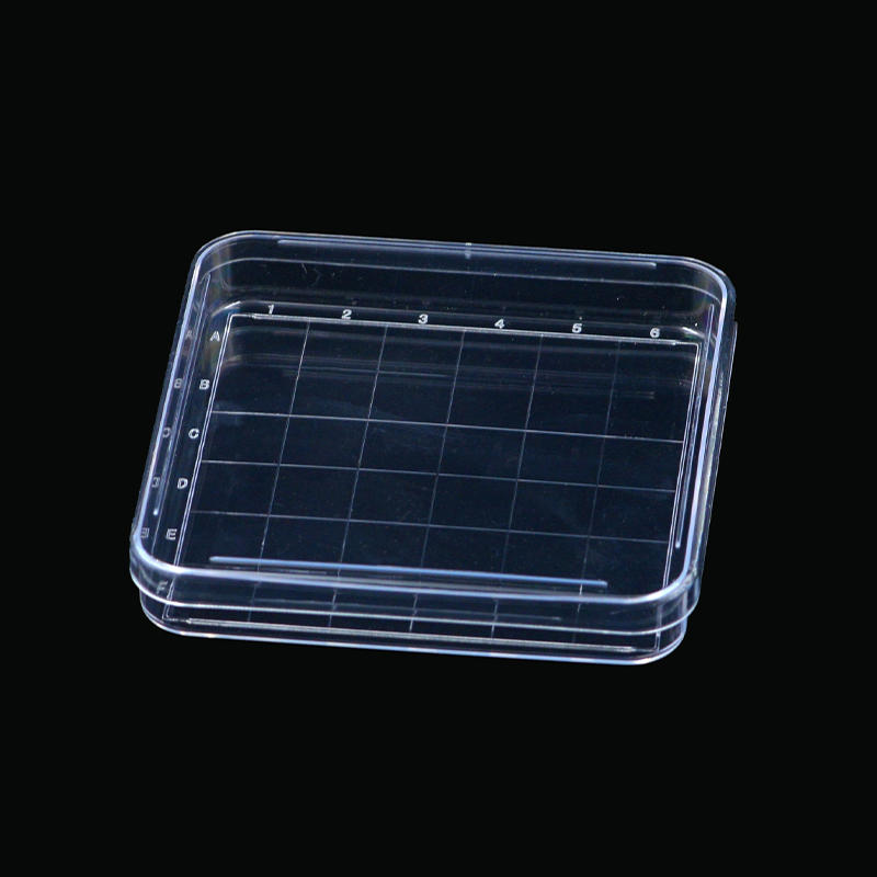 培养皿Ø100×100×15mm，正方形，有刻度格，PS